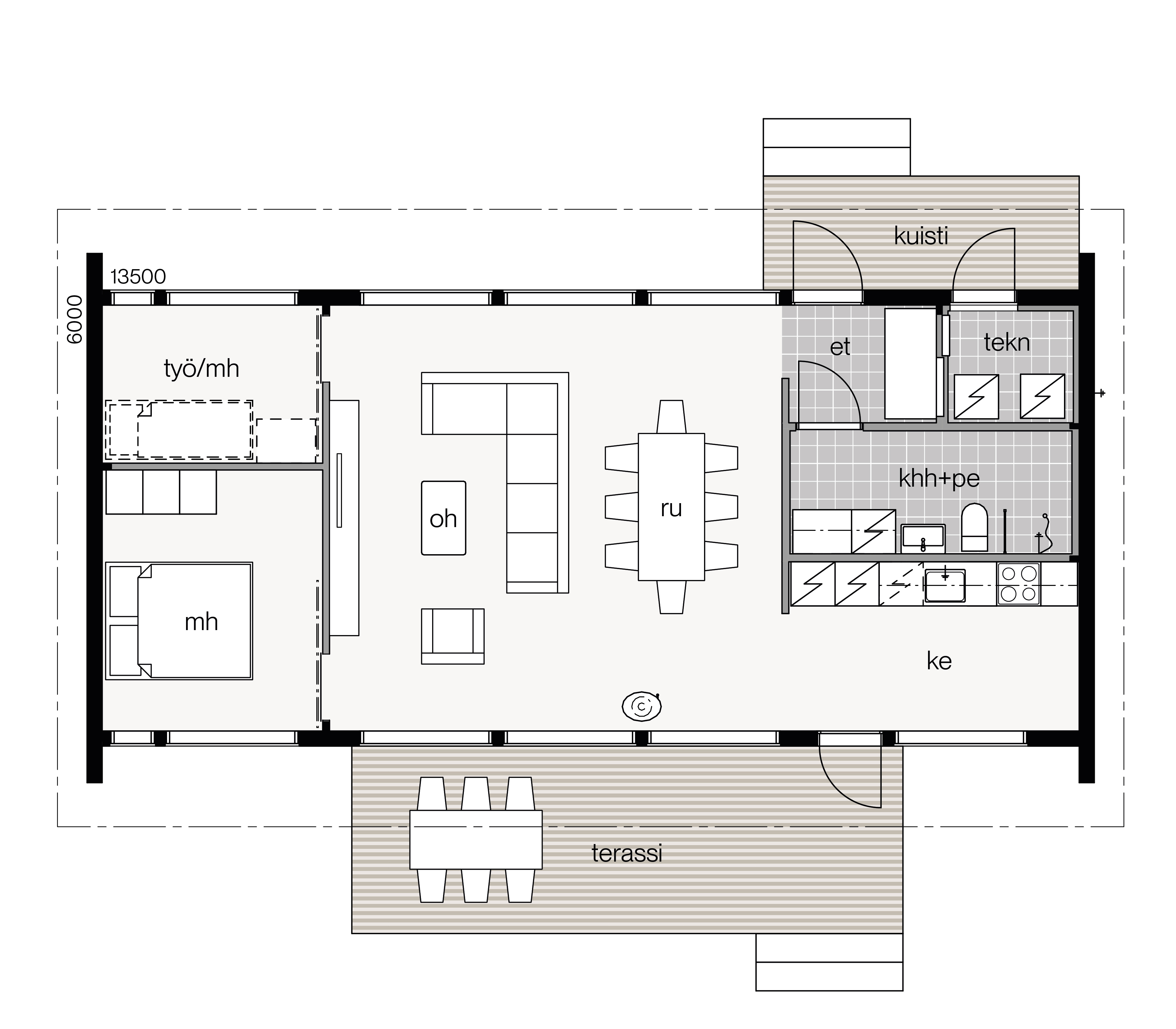 Glass House 2 - 85B floor plan 1