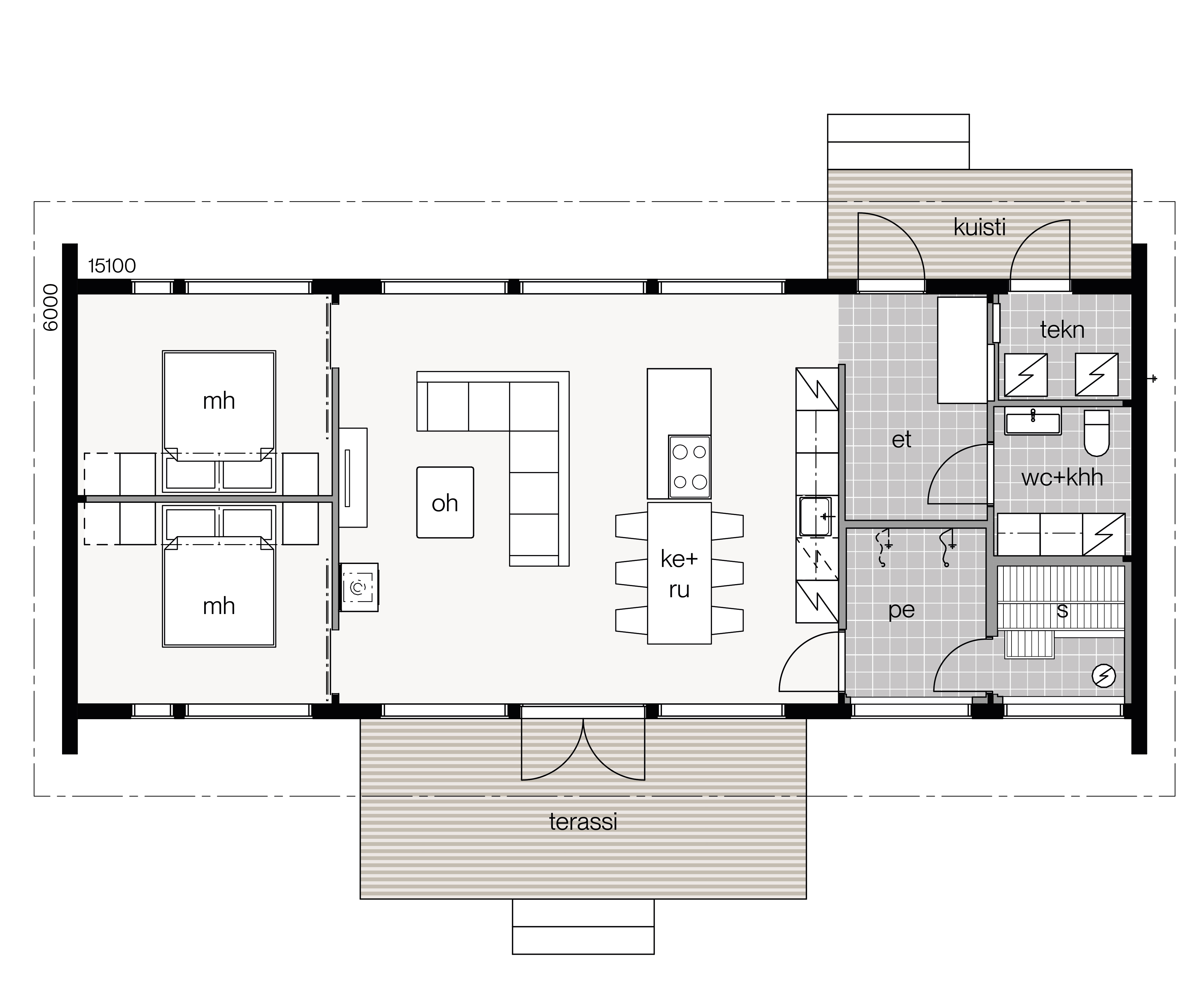 Glass House 2 - 95A floor plan 1