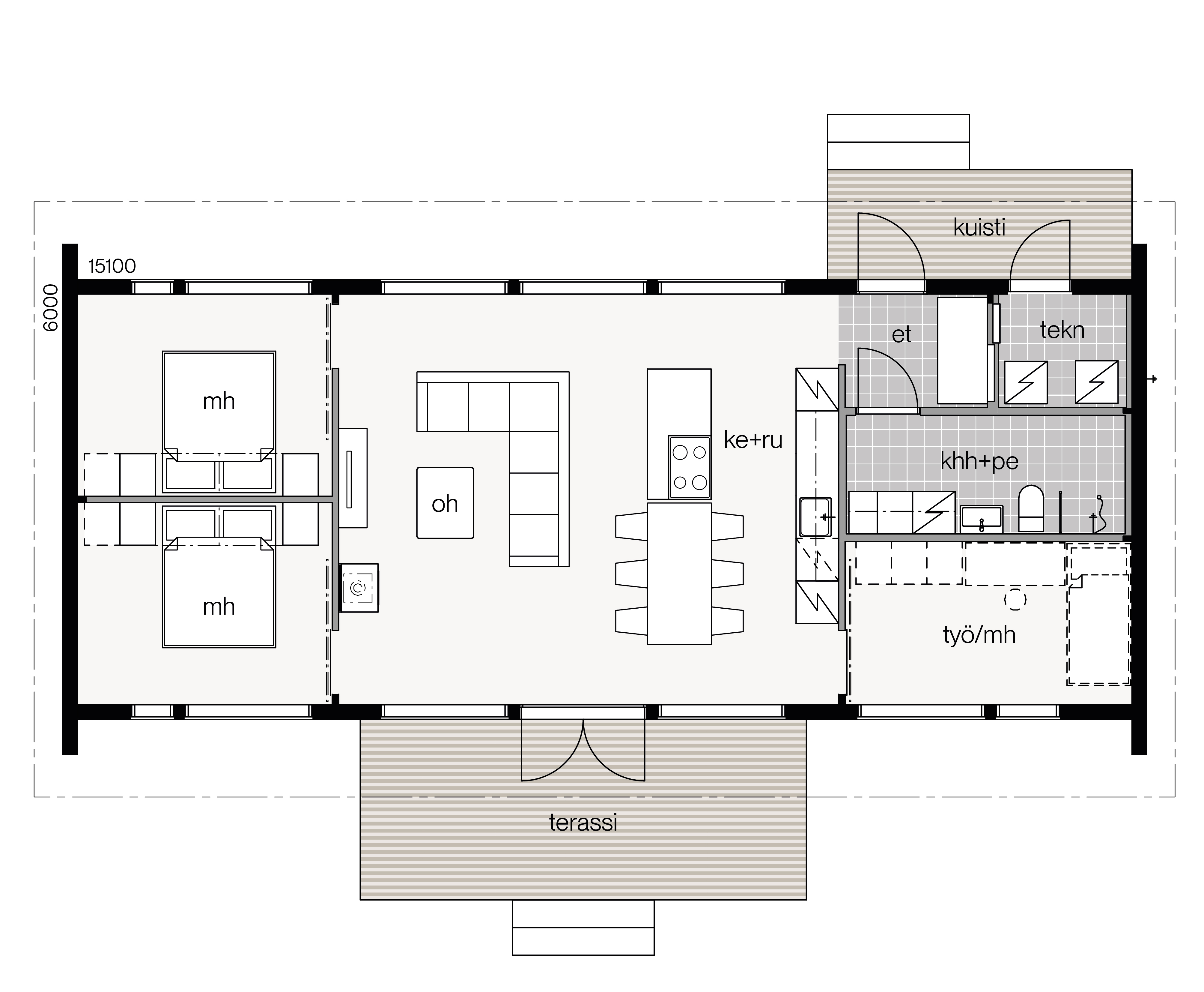 Glass House 2 - 95C floor plan 1