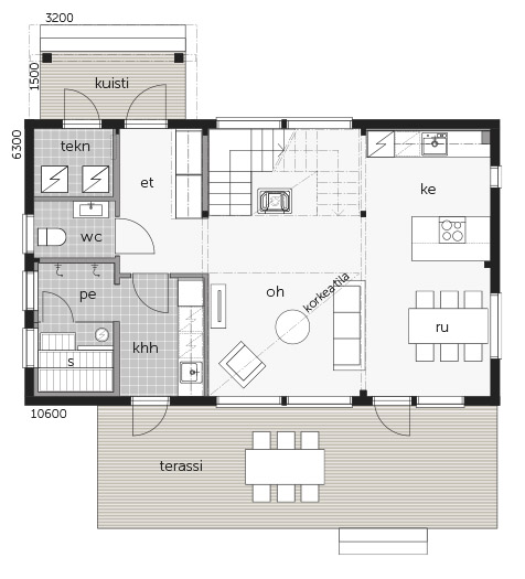 Hill House 124A pohjakuva 1