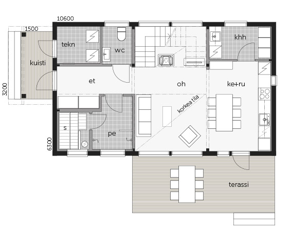 Hill House 124B pohjakuva 1