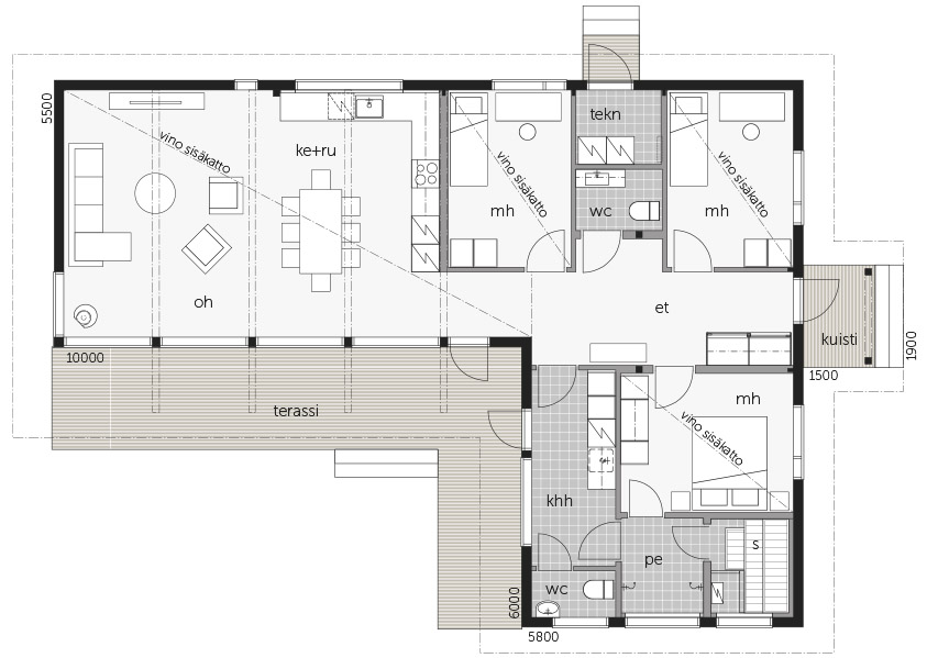 Hill House 127A floor plan 1