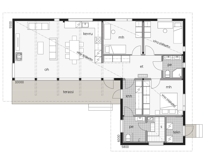 Hill House 127B floor plan 1