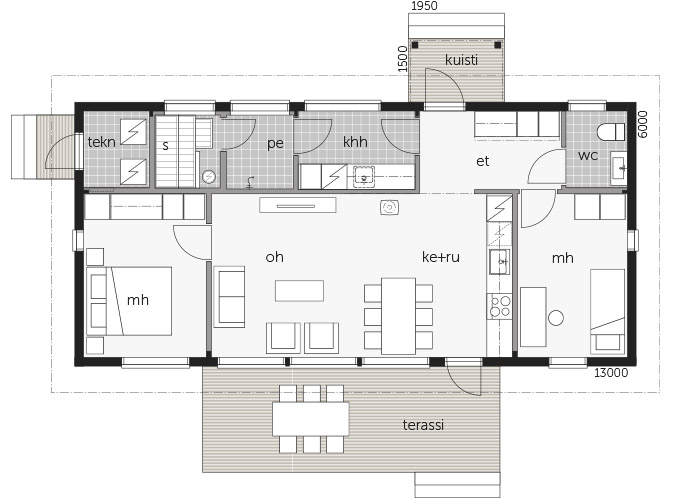 Hill House 82B pohjakuva 1