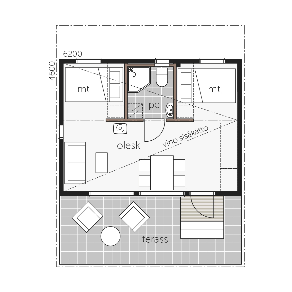 Sky House 30C floor plan 1
