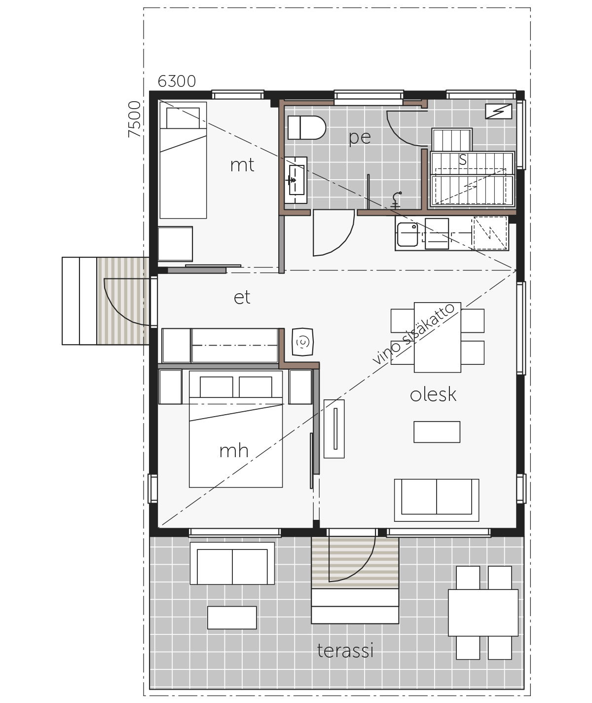 Sky House 50B pohjakuva 1