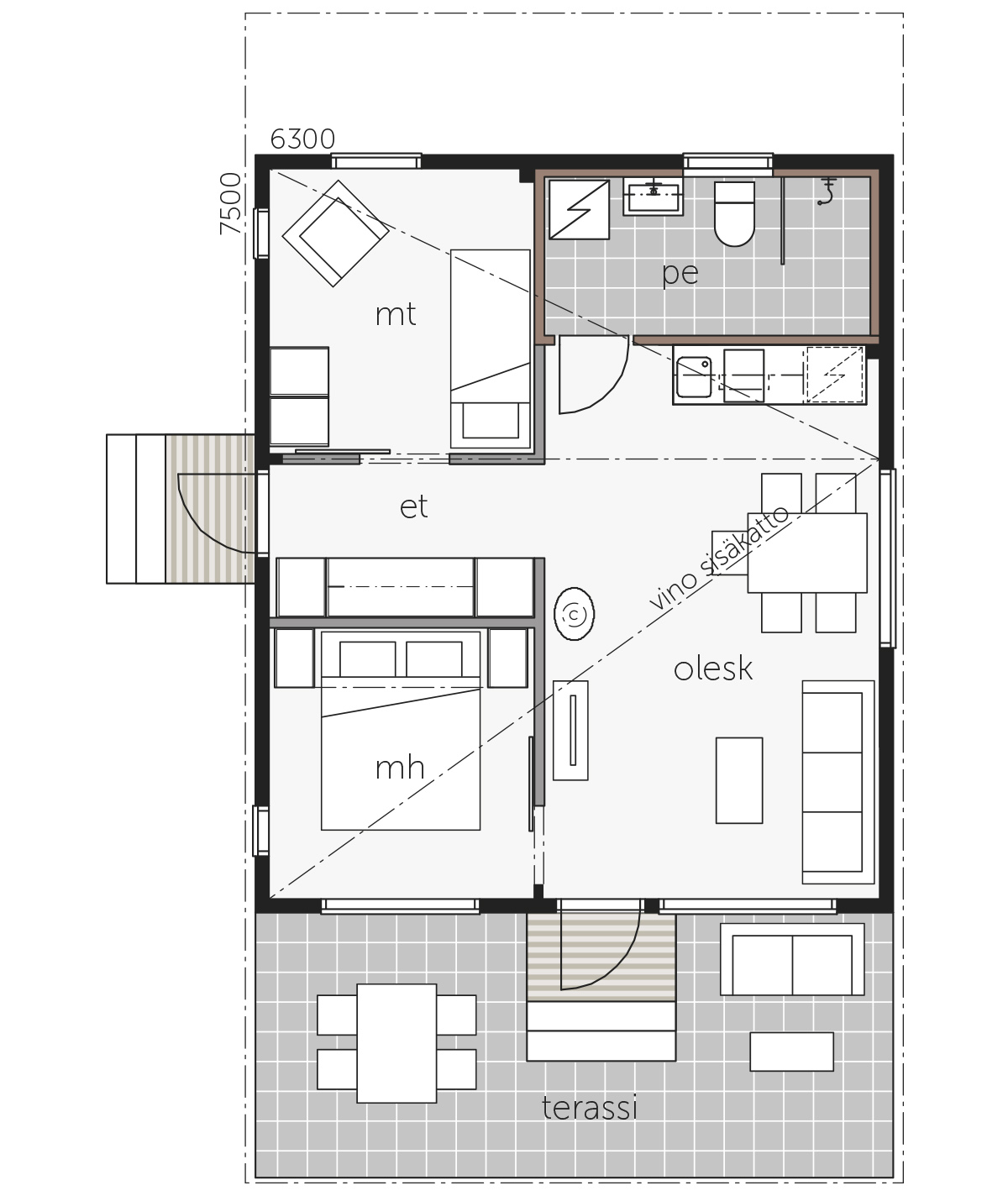 Sky House 50D floor plan 1