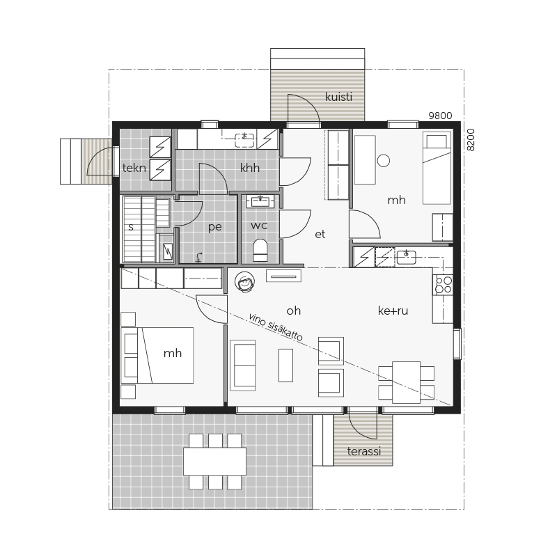 Sky House 85A -talo pohjakuva 1