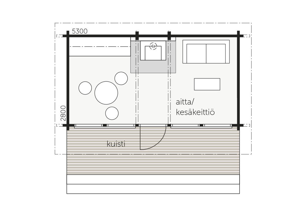 Unikko A floor plan 1