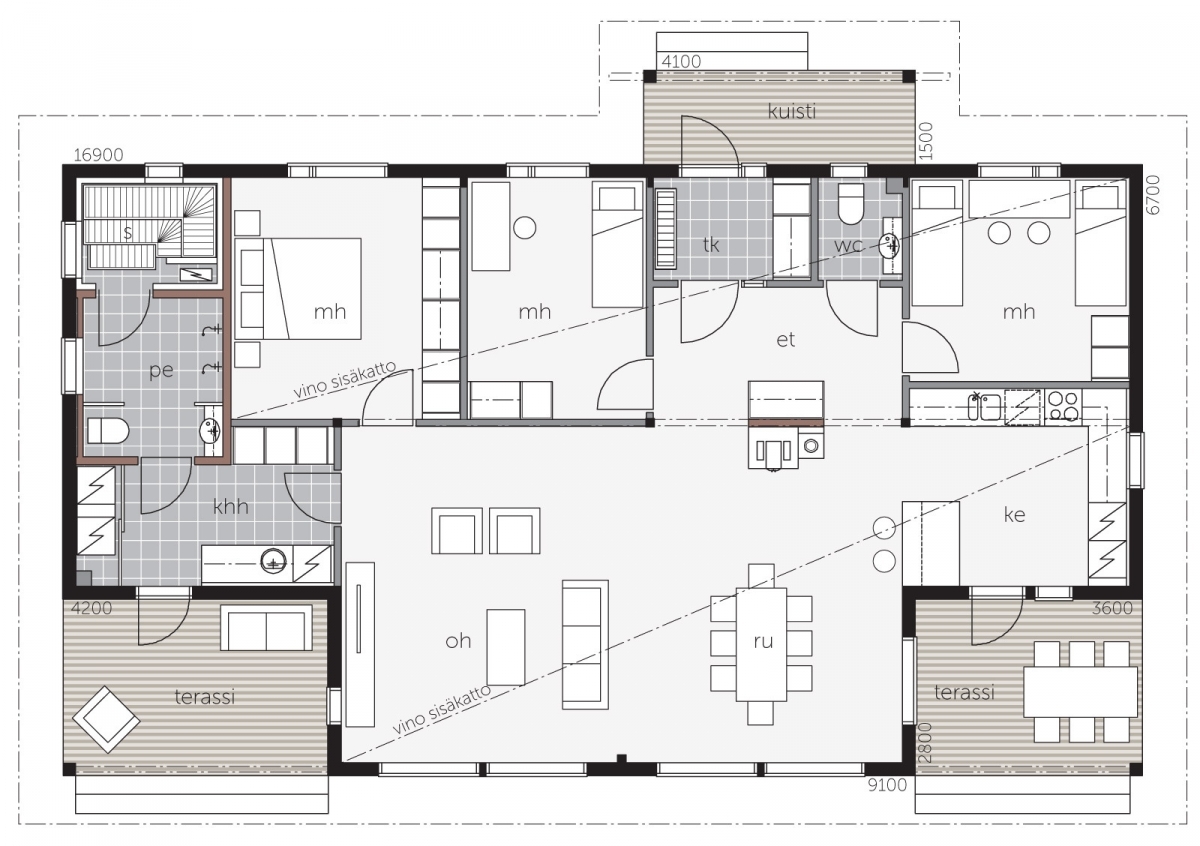 Laajalahti B floor plan 1