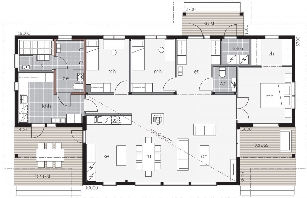 Laajaranta B floor plan 1