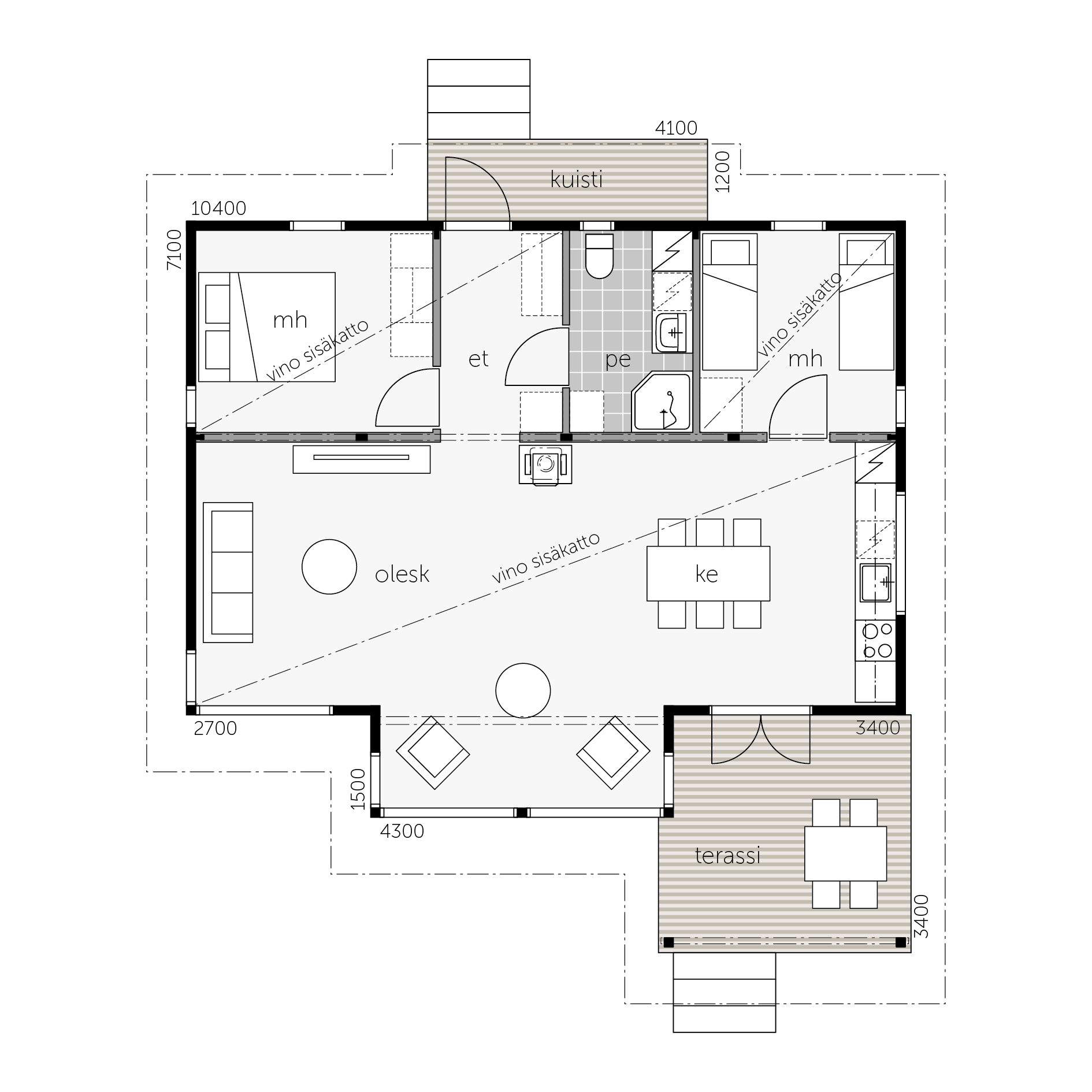 Lehtisaari 83A floor plan 1