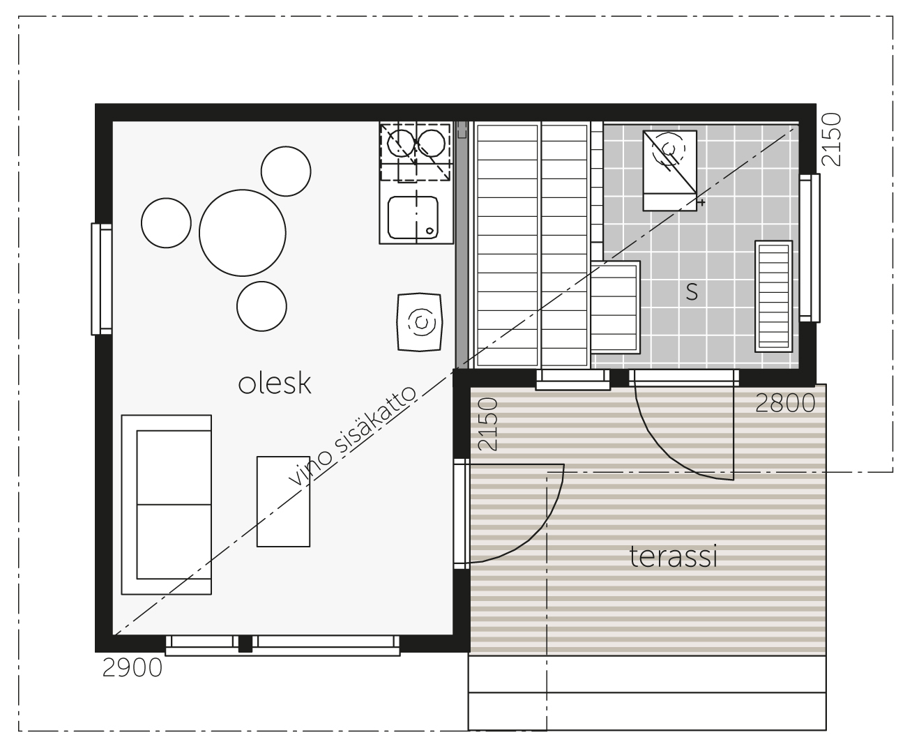 Lehtoranta 20A floor plan 1