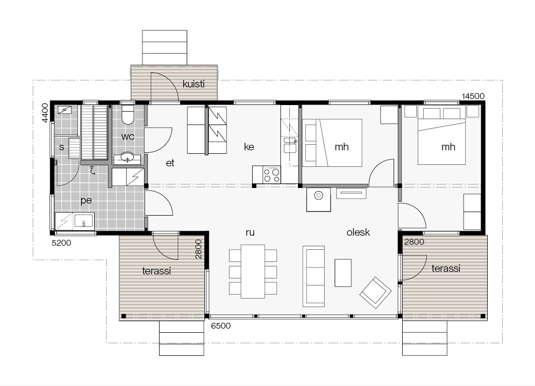 Lehtoranta 85A floor plan 1