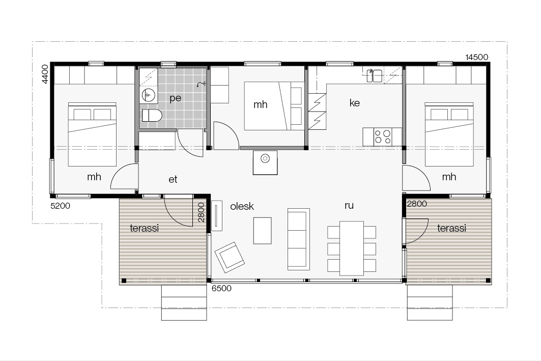 Lehtoranta 85C floor plan 1