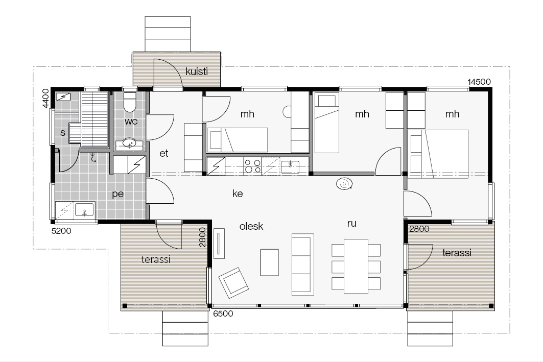 Lehtoranta 85D floor plan 1