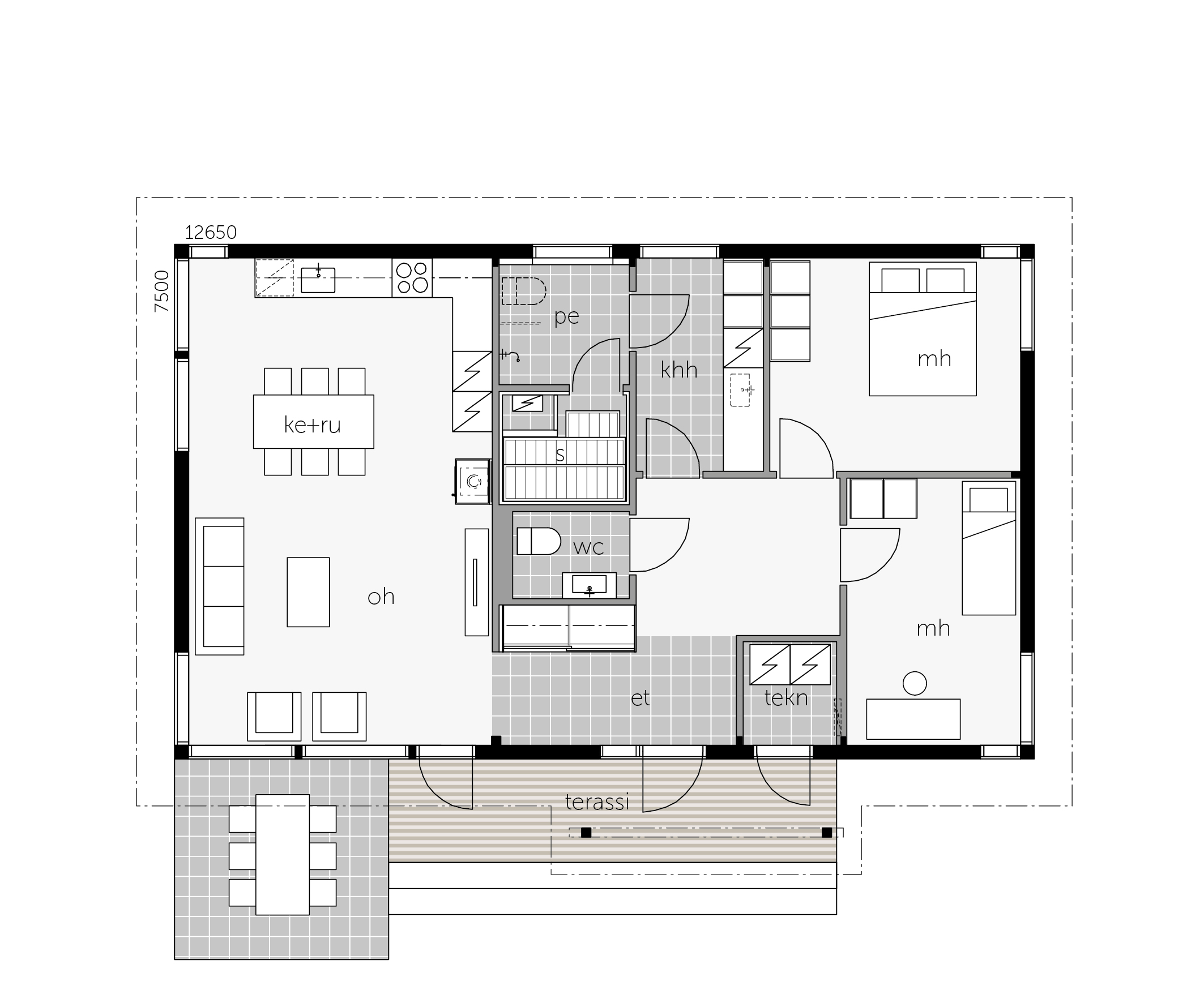 Glass House talo 100A muuttovalmis pohjakuva 1