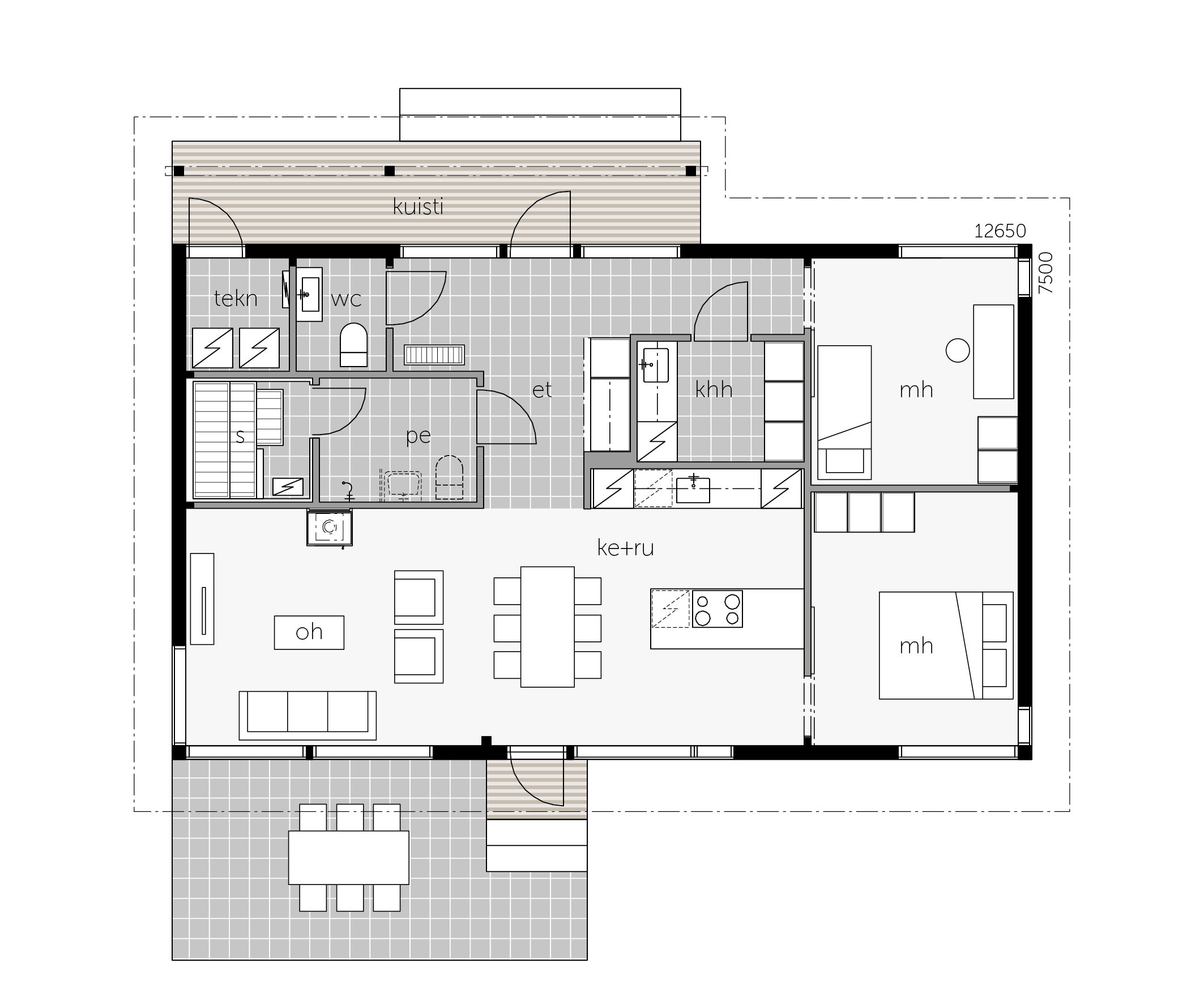 Glass House talo 100B muuttovalmis pohjakuva 1