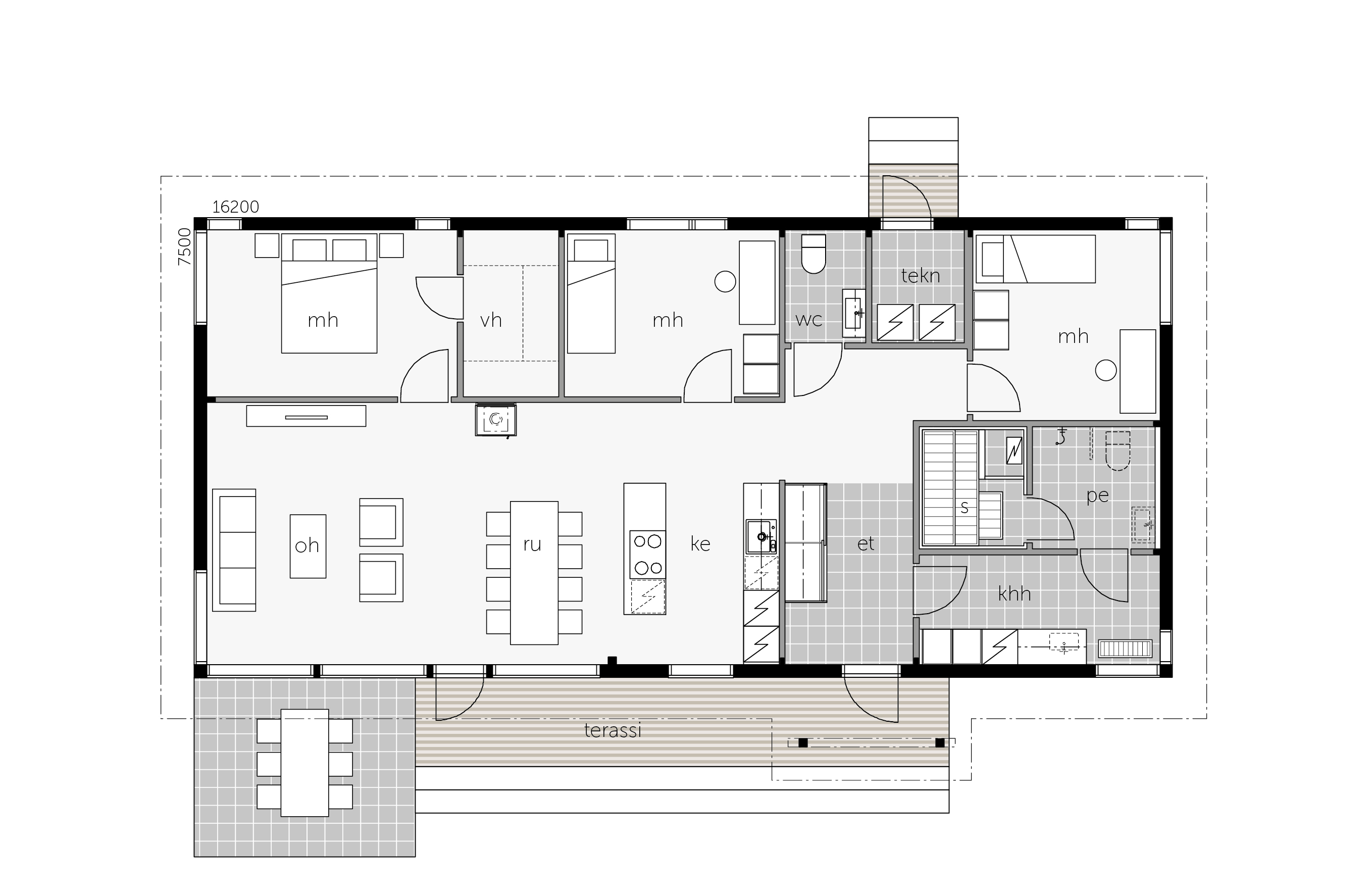 Glass House talo 126B muuttovalmis pohjakuva 1