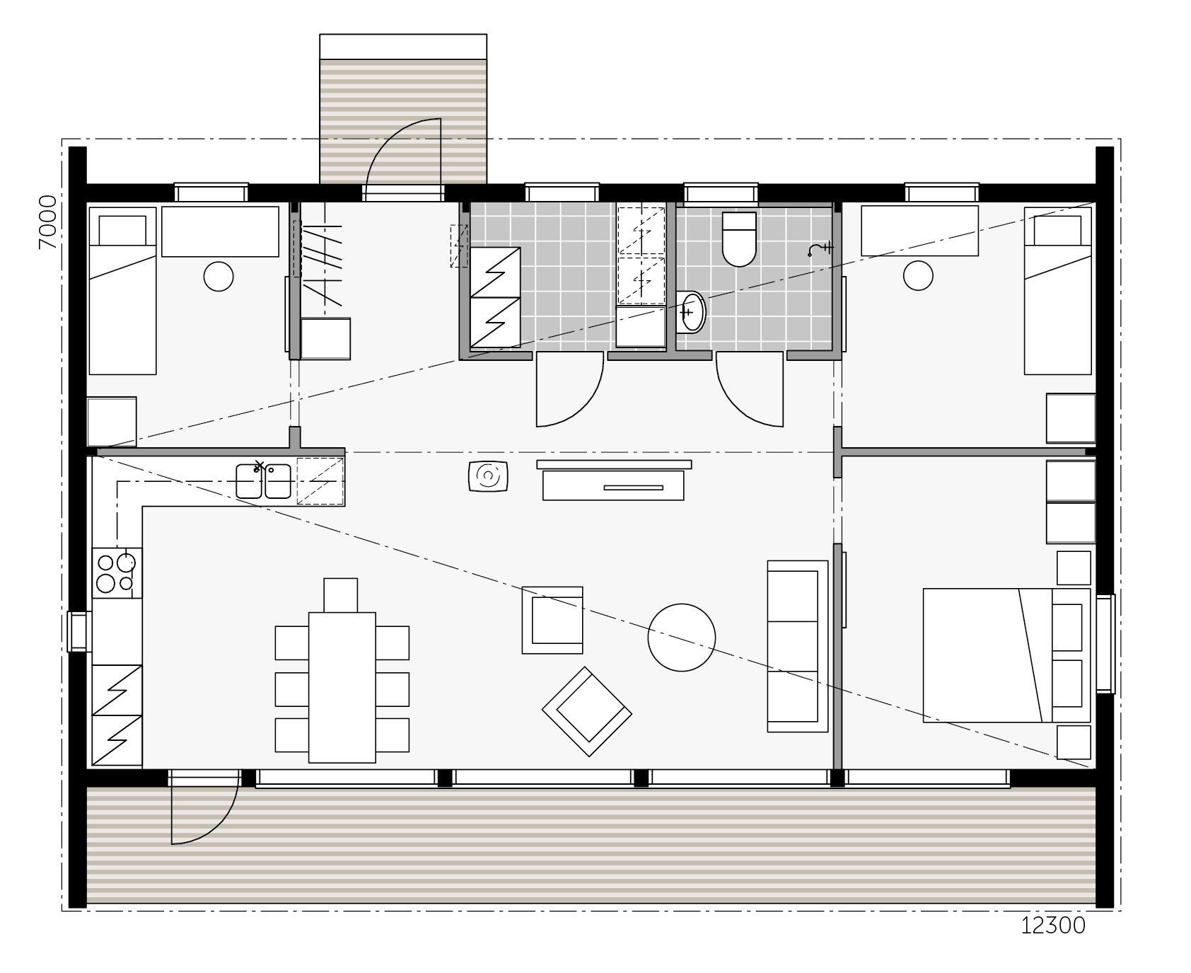 Polar Sky 90A floor plan 1