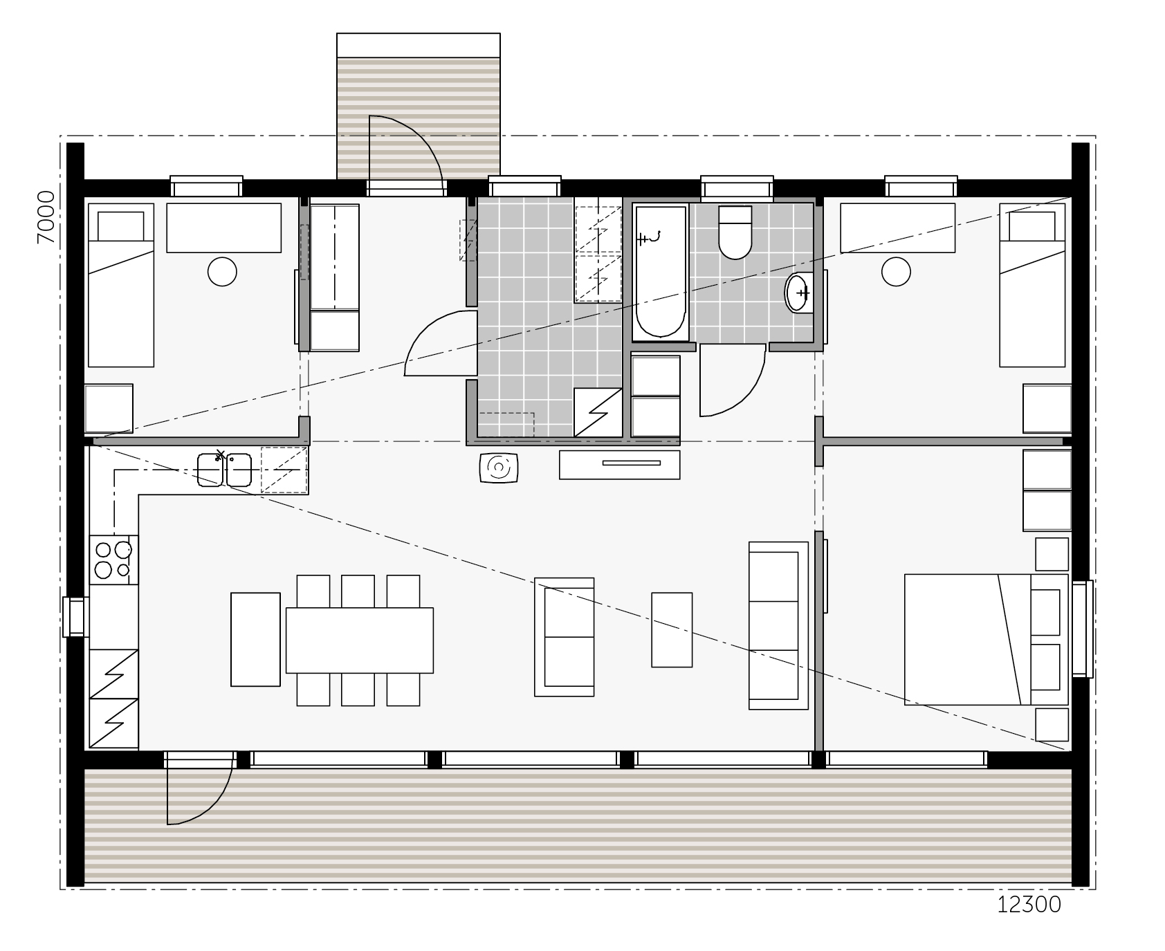 Polar Sky 90B floor plan 1