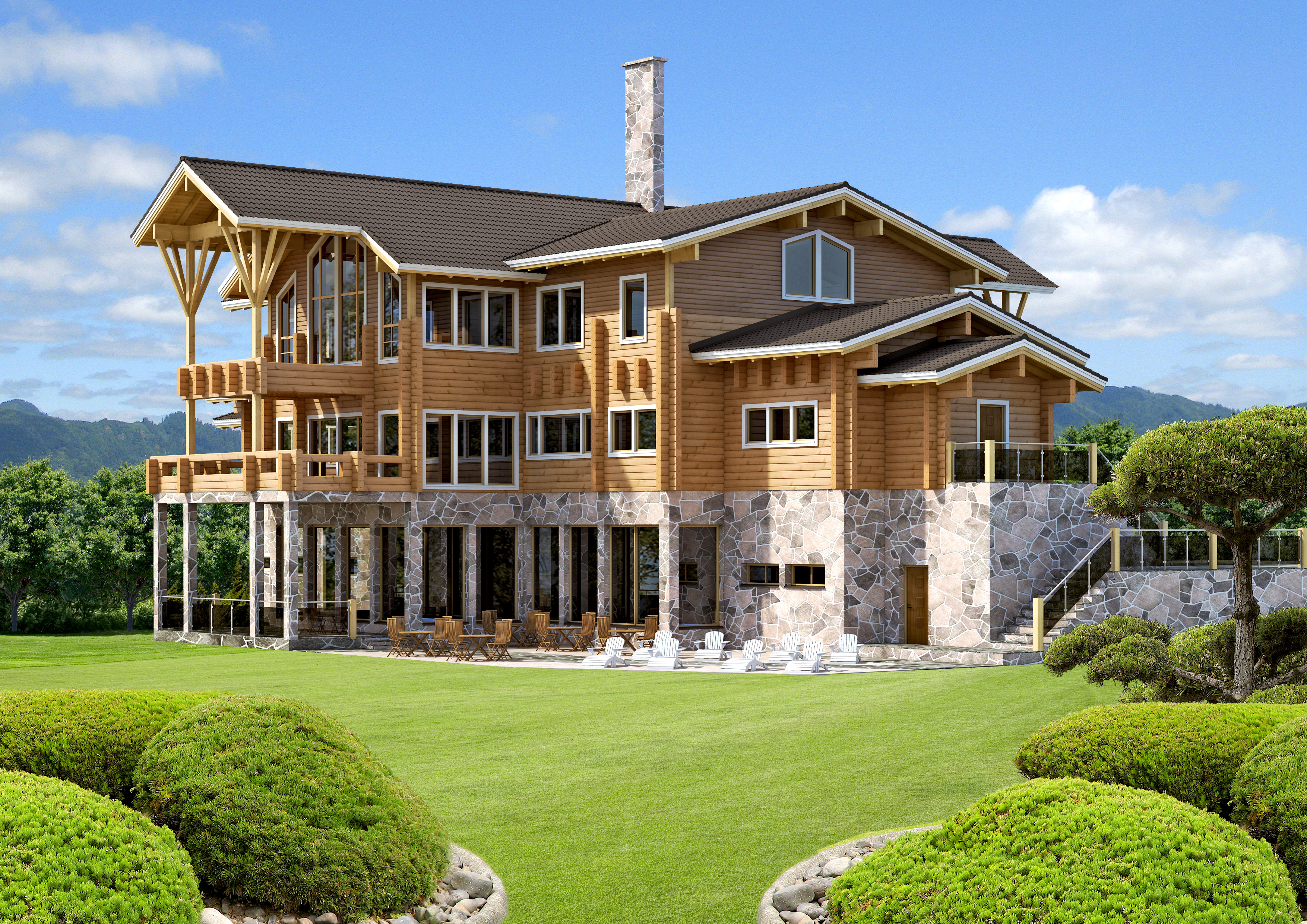 Recreation Clubhouse - Log Building