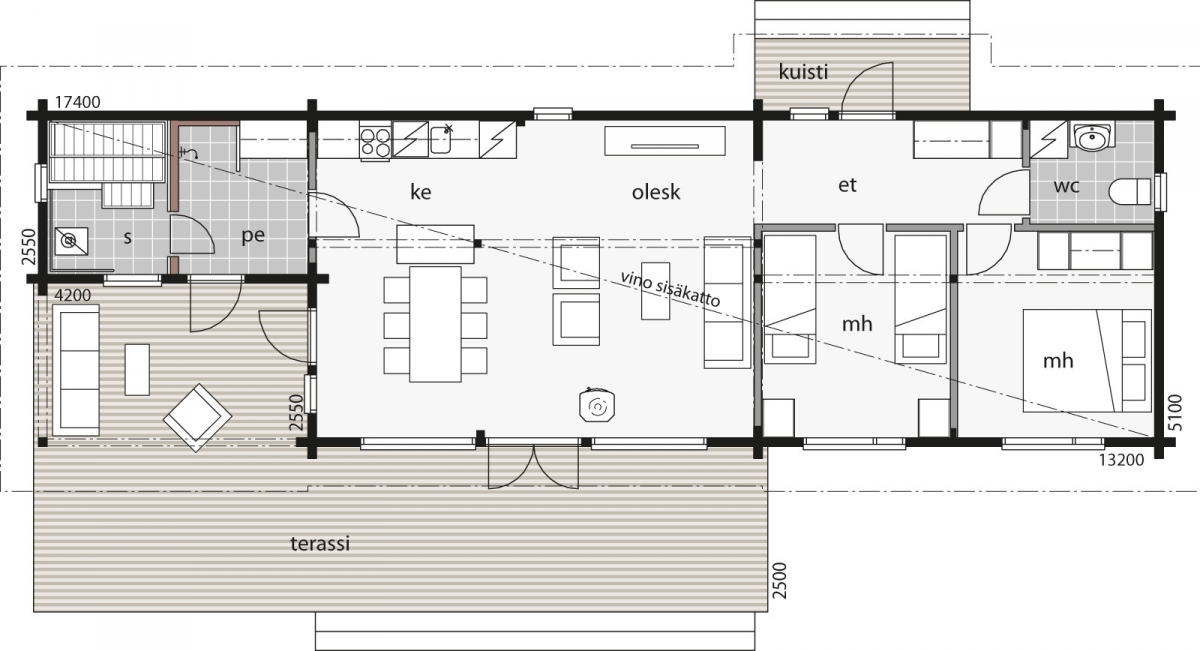 Sinitaivas 81 A floor plan 1