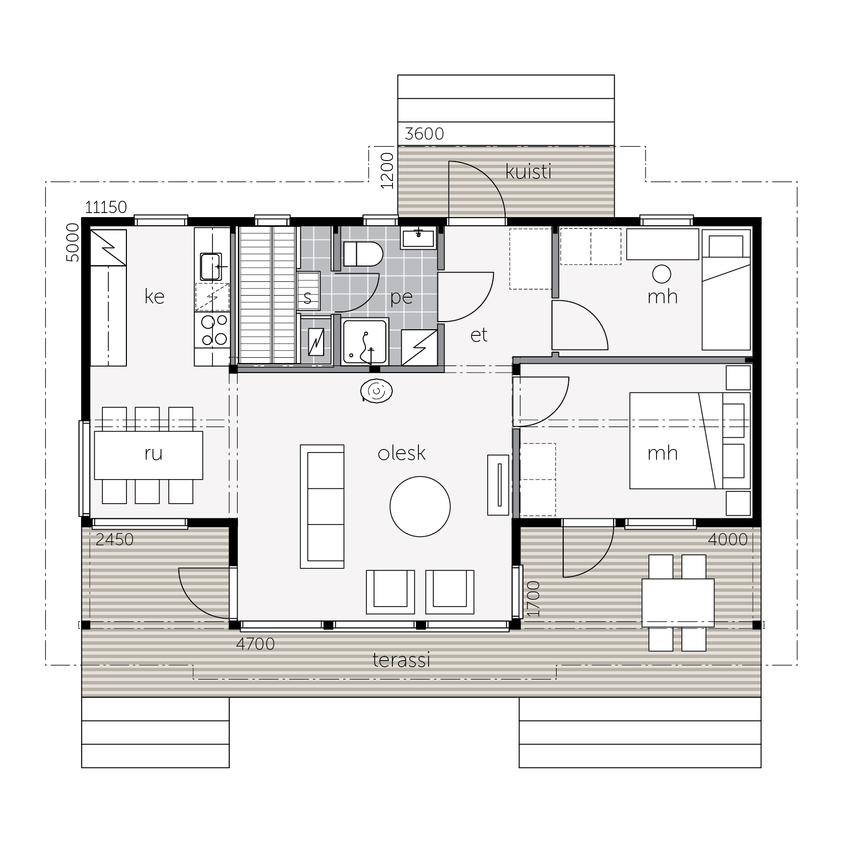 Sinitaivas 66 B floor plan 1