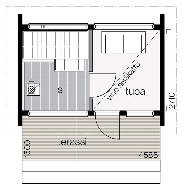 Villa Glass 15B pohjakuva 1