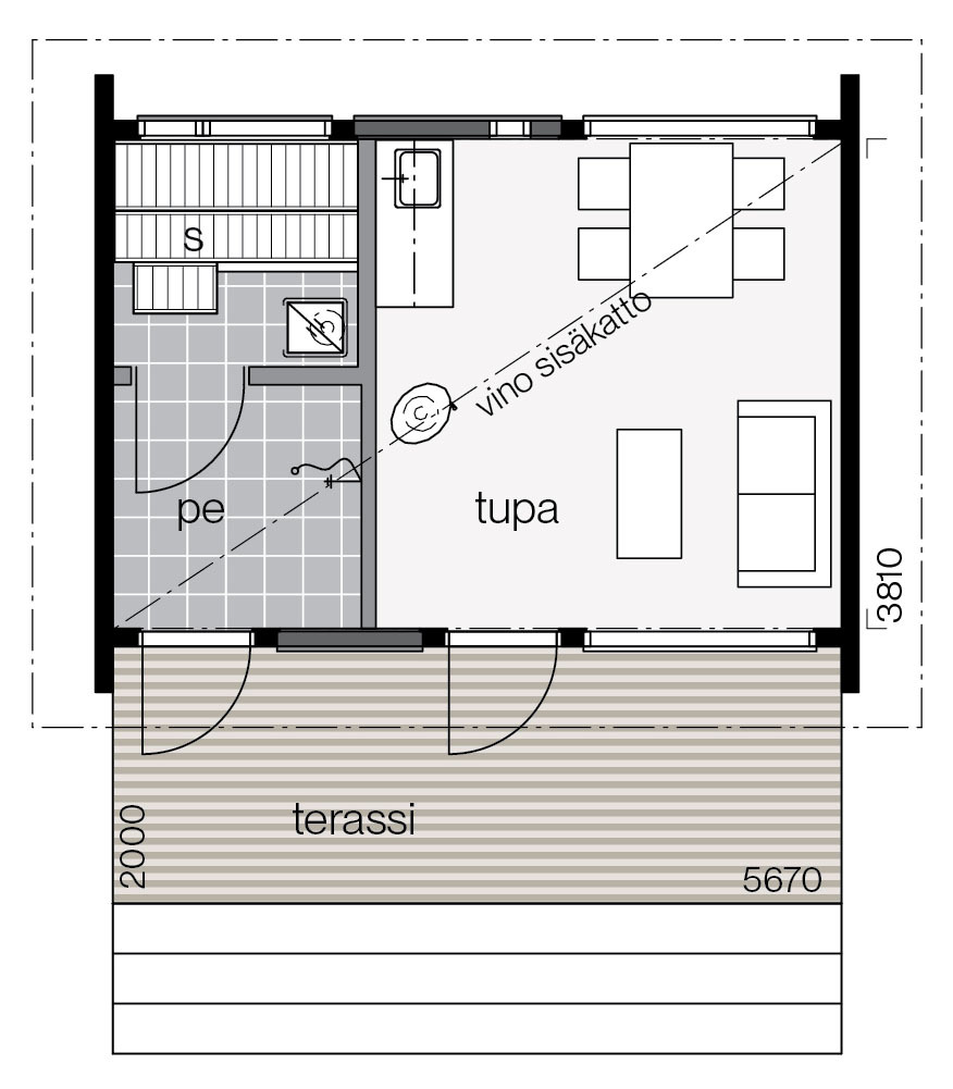 Villa Glass 25A pohjakuva 1