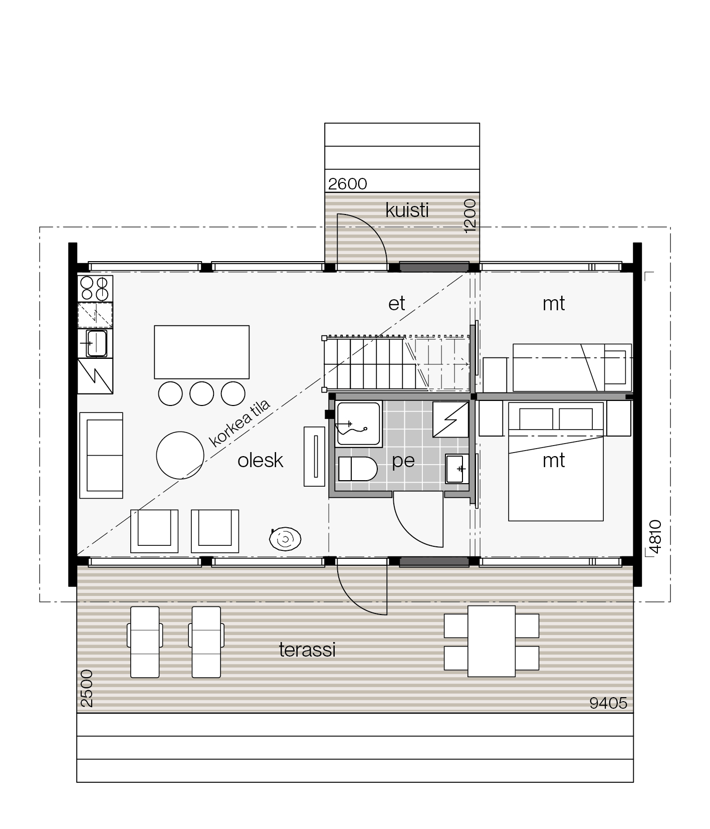 Villa Glass 50B parvi pohjakuva 1