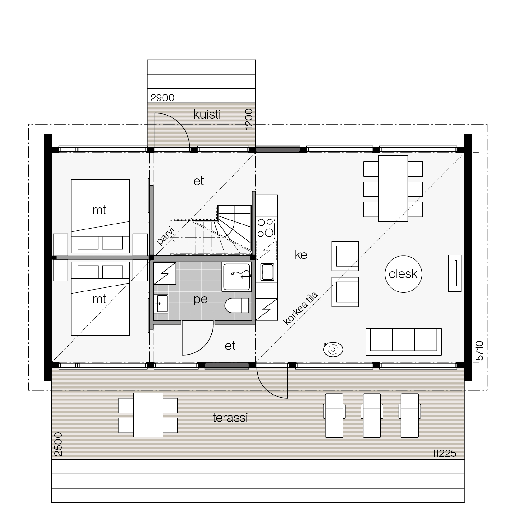 Villa Glass 70A pohjakuva 1