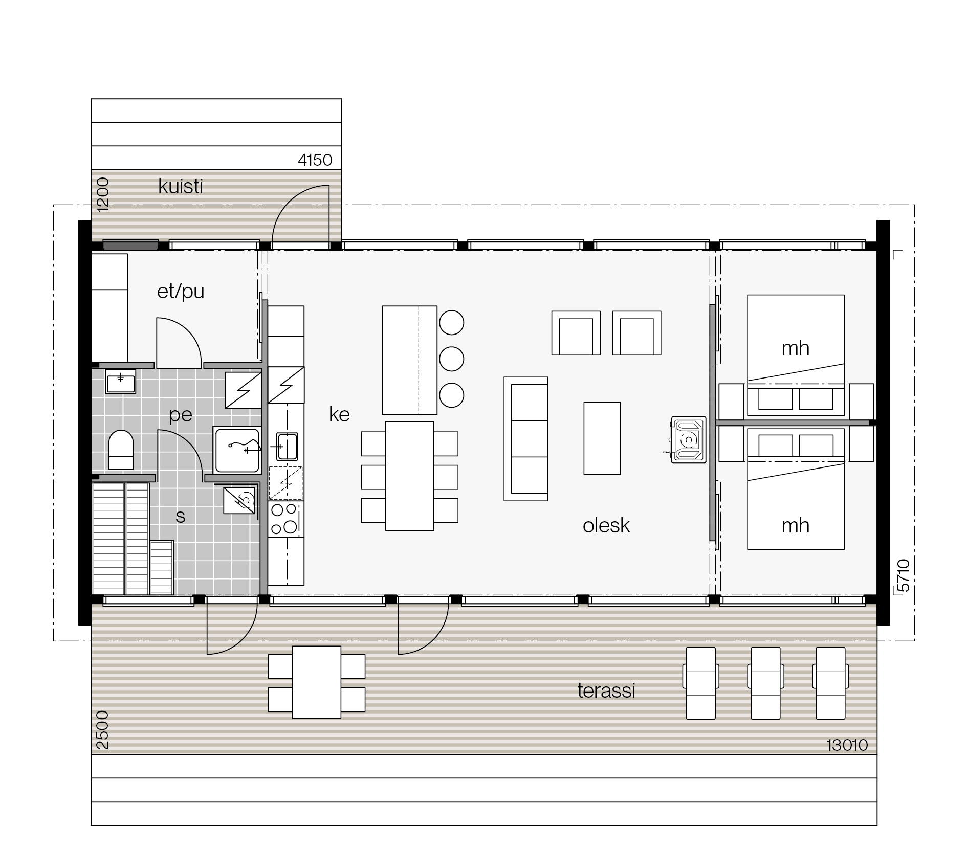 Villa Glass 80B pohjakuva 1