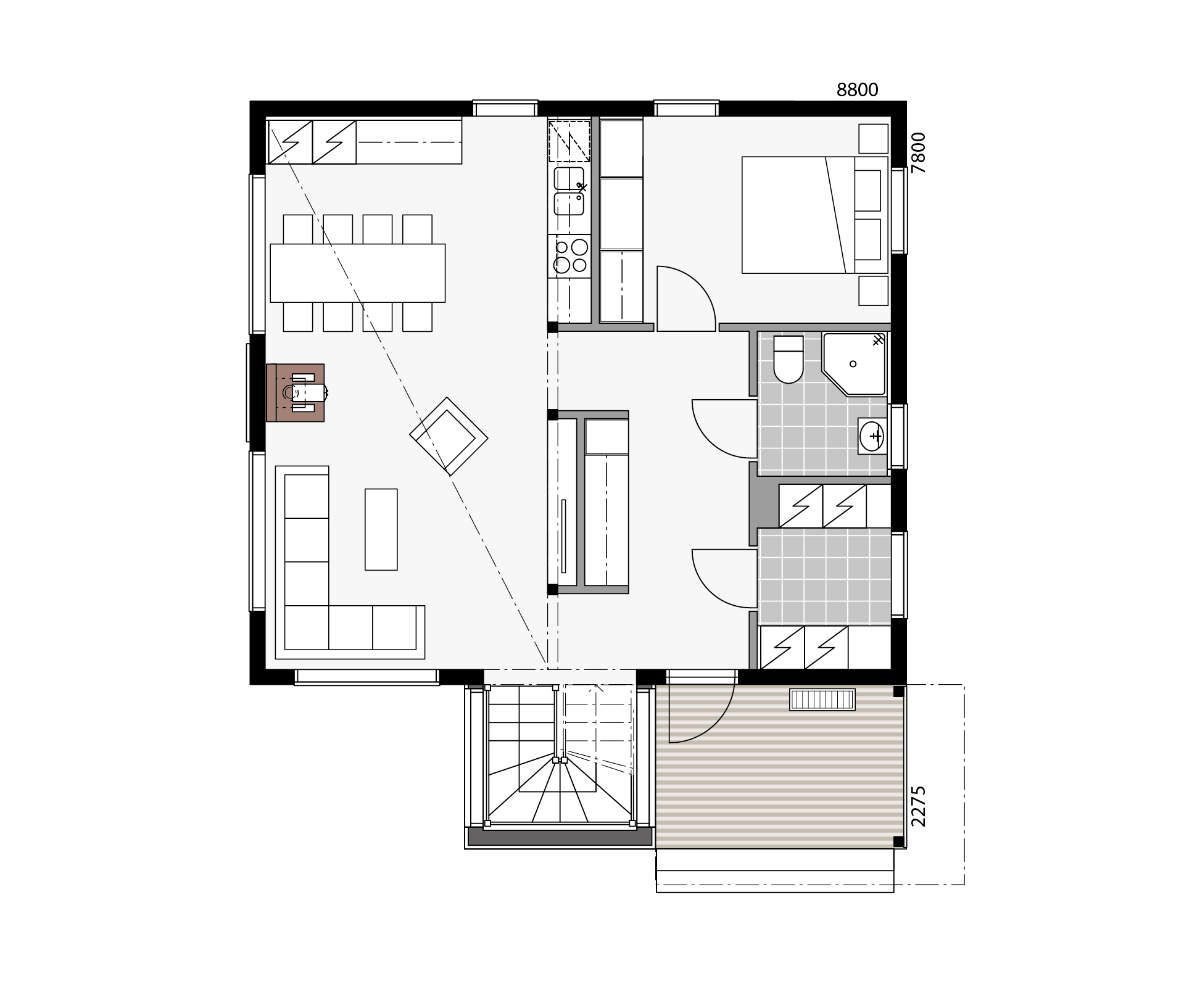 Voss A - Chalet floor plan 1
