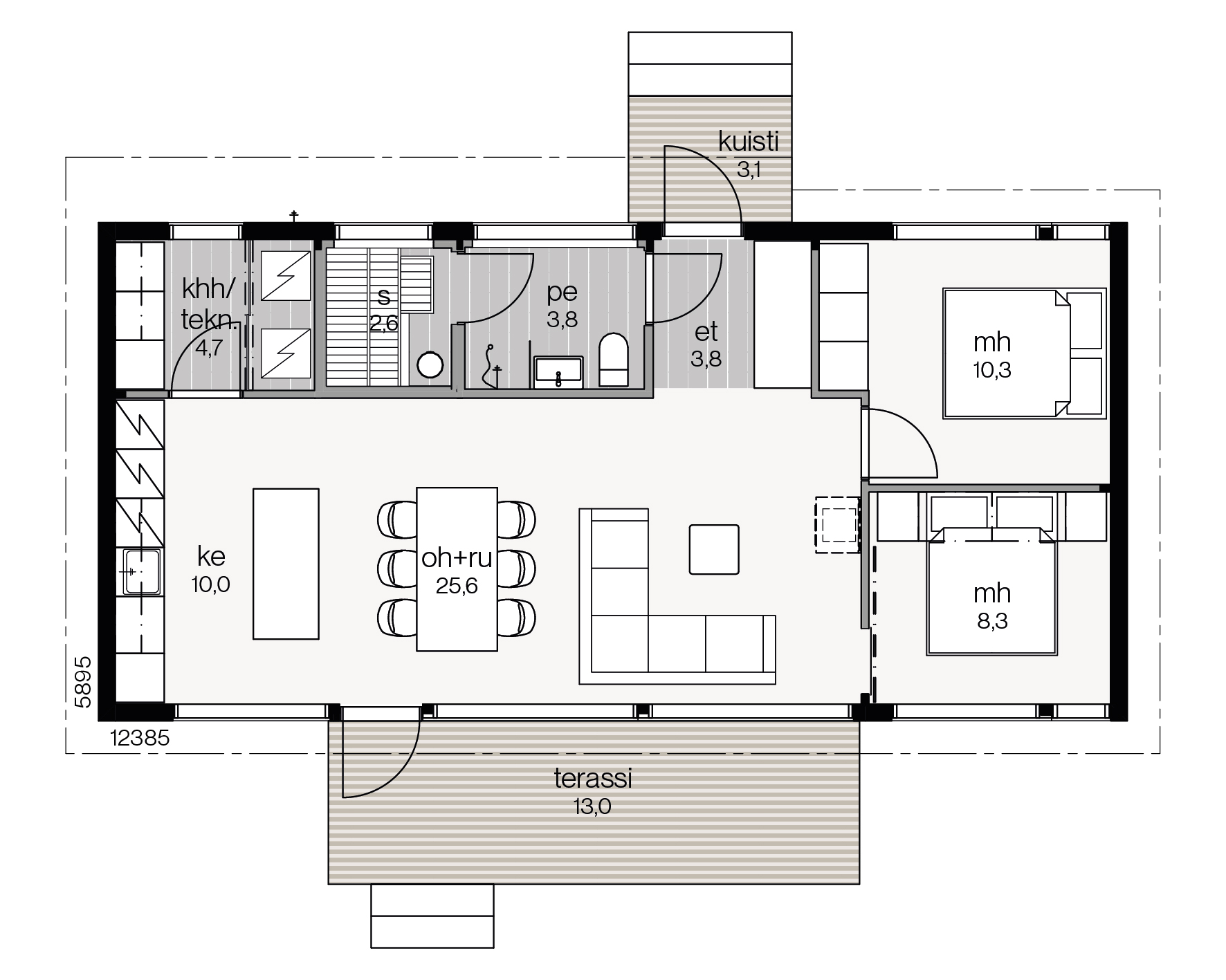 My Villa 77 harja pohjakuva 1