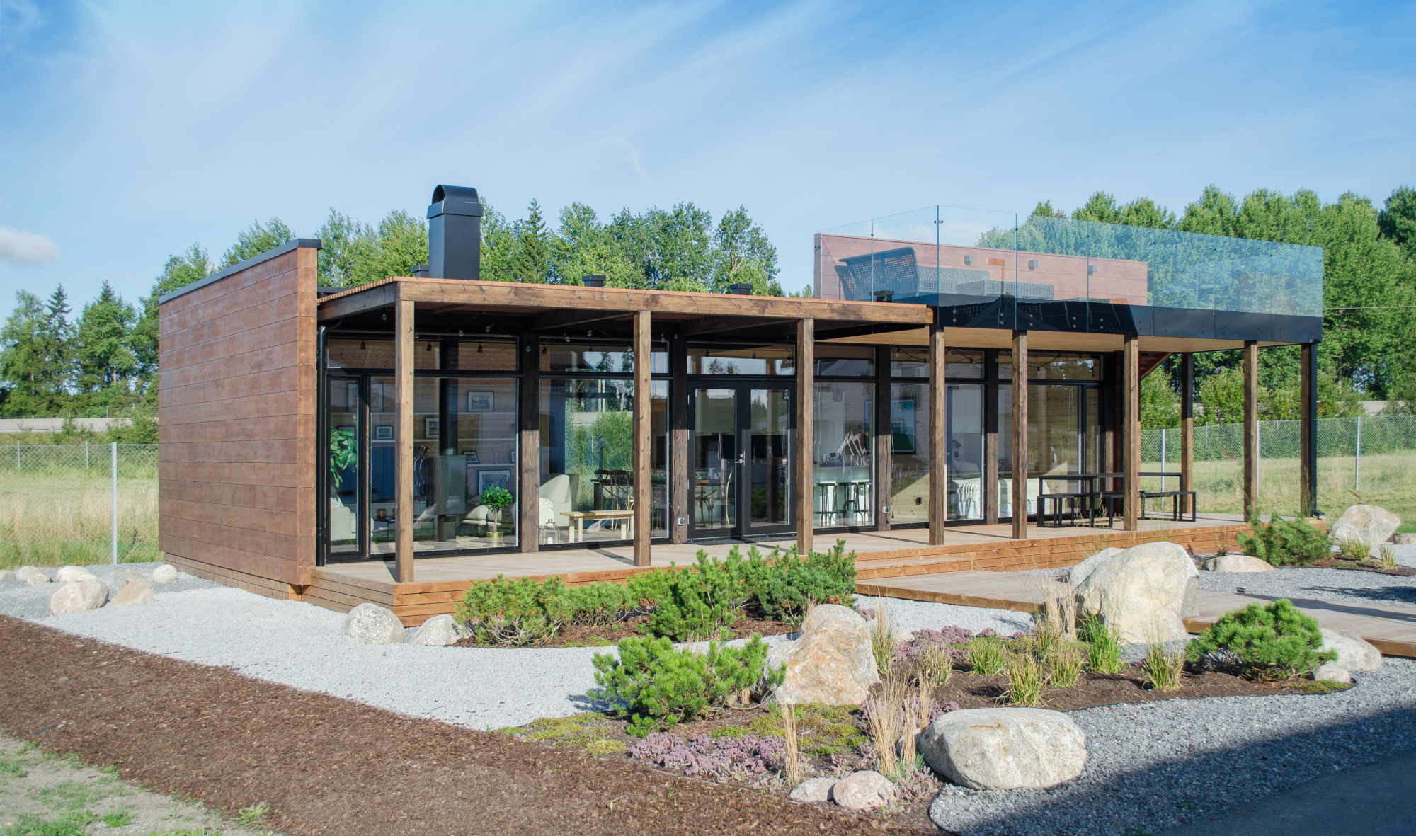 Glass House 80 - Maison en bois / Kontio