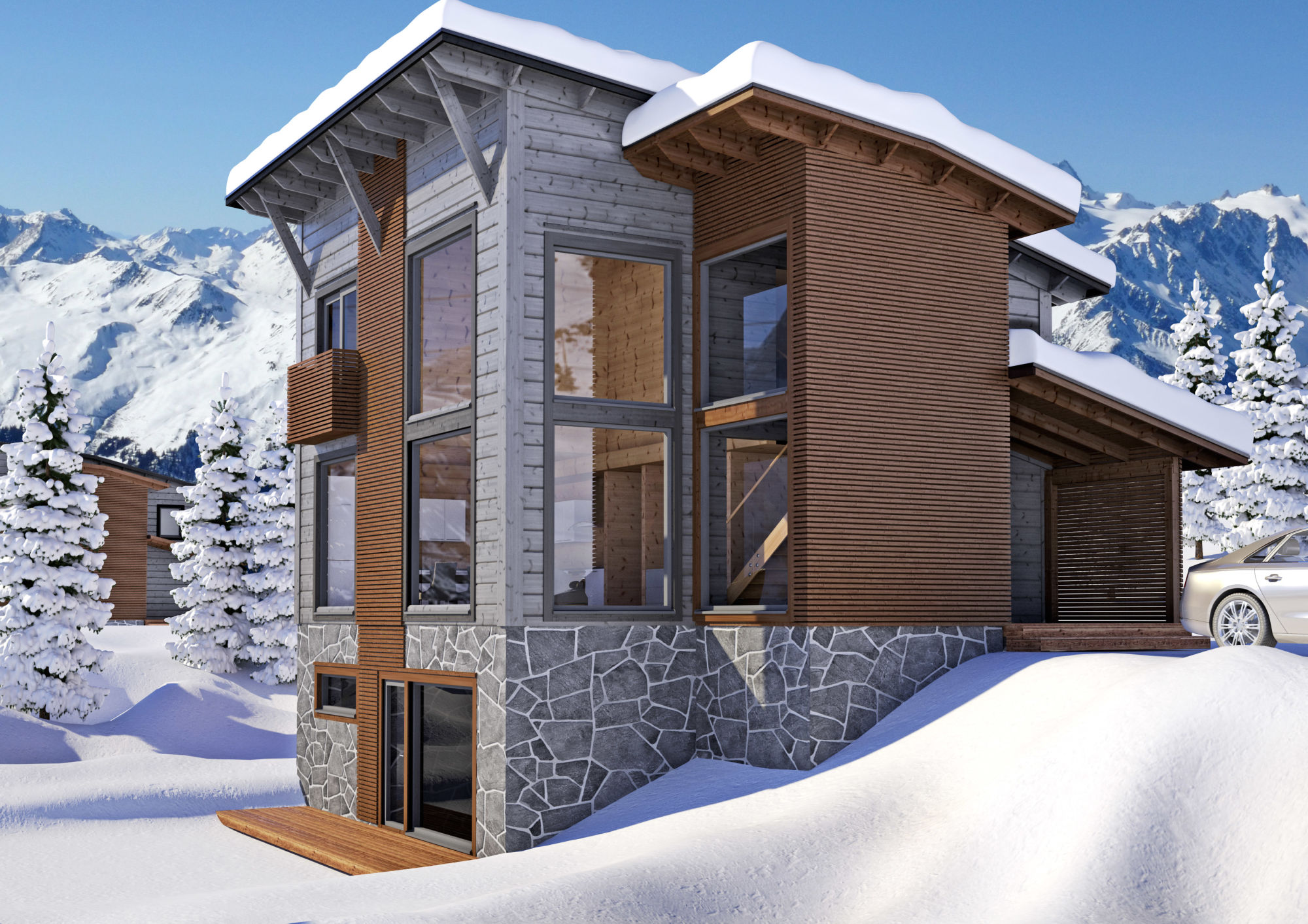 Kontio деревянные дома клееный брус с утеплением